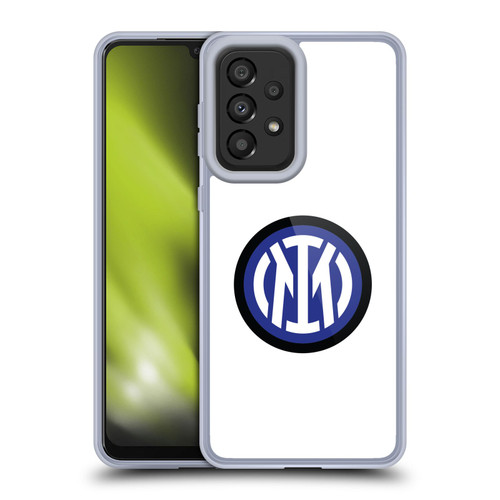 Fc Internazionale Milano Badge Logo On White Soft Gel Case for Samsung Galaxy A33 5G (2022)