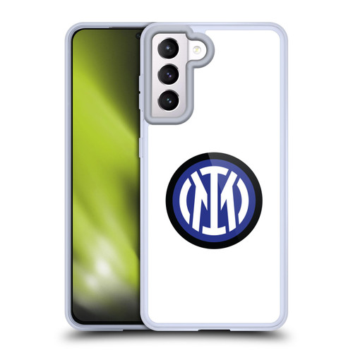 Fc Internazionale Milano Badge Logo On White Soft Gel Case for Samsung Galaxy S21 5G