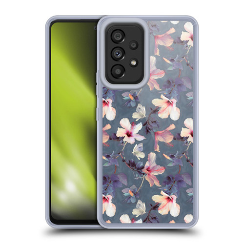 Micklyn Le Feuvre Florals Butterflies and Hibiscus Soft Gel Case for Samsung Galaxy A53 5G (2022)