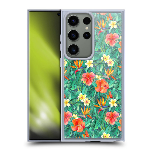 Micklyn Le Feuvre Florals Classic Tropical Garden Soft Gel Case for Samsung Galaxy S23 Ultra 5G