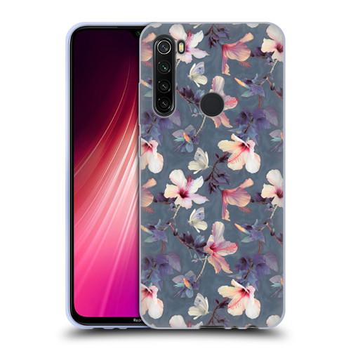 Micklyn Le Feuvre Florals Butterflies and Hibiscus Soft Gel Case for Xiaomi Redmi Note 8T