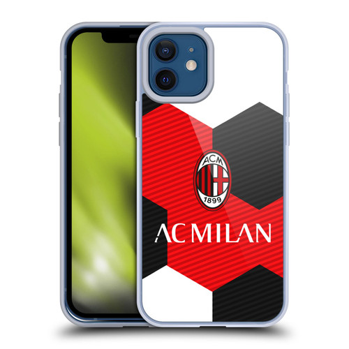 AC Milan Crest Ball Soft Gel Case for Apple iPhone 12 / iPhone 12 Pro & MagSafe