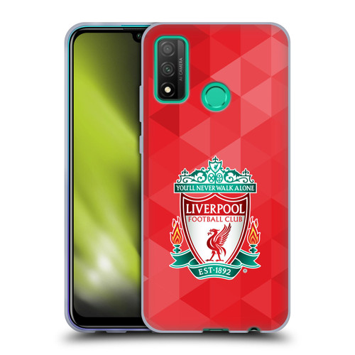 Liverpool Football Club Crest 1 Red Geometric 1 Soft Gel Case for Huawei P Smart (2020)