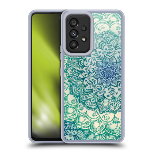 Micklyn Le Feuvre Mandala 3 Emerald Doodle Soft Gel Case for Samsung Galaxy A53 5G (2022)