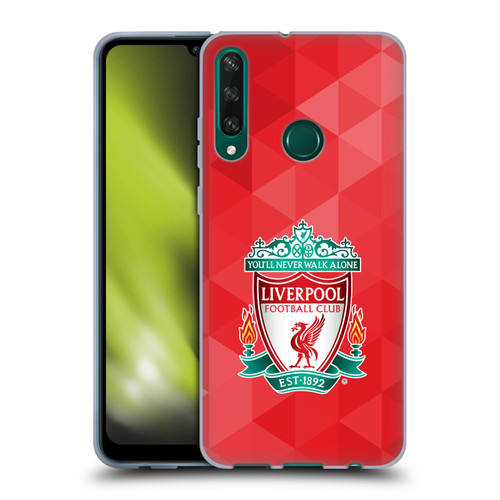Liverpool Football Club Crest 1 Red Geometric 1 Soft Gel Case for Huawei Y6p