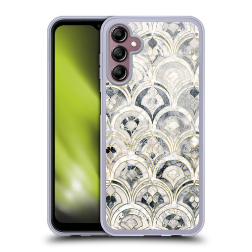 Micklyn Le Feuvre Marble Patterns Monochrome Art Deco Tiles Soft Gel Case for Samsung Galaxy A14 5G