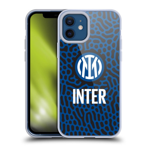 Fc Internazionale Milano Patterns Abstract 2 Soft Gel Case for Apple iPhone 12 / iPhone 12 Pro & MagSafe