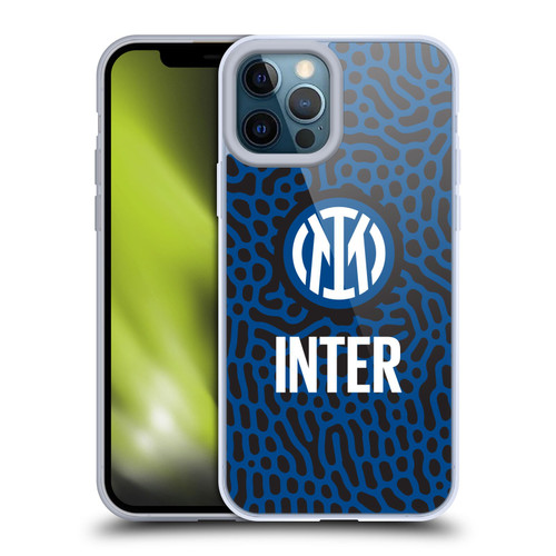 Fc Internazionale Milano Patterns Abstract 2 Soft Gel Case for Apple iPhone 12 Pro Max & MagSafe