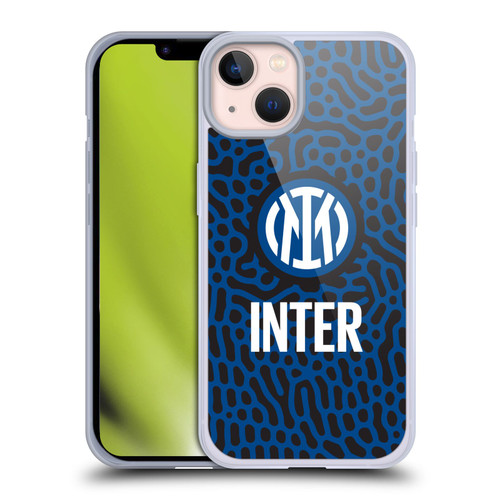 Fc Internazionale Milano Patterns Abstract 2 Soft Gel Case for Apple iPhone 13