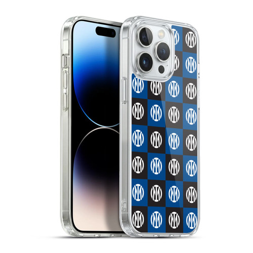 Fc Internazionale Milano Patterns Crest Soft Gel Case for Apple iPhone 13 Pro Max & MagSafe