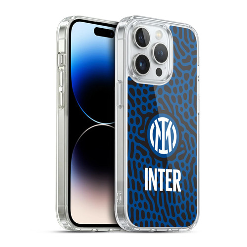 Fc Internazionale Milano Patterns Abstract 2 Soft Gel Case for Apple iPhone 13 Pro & MagSafe