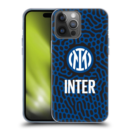 Fc Internazionale Milano Patterns Abstract 2 Soft Gel Case for Apple iPhone 14 Pro Max