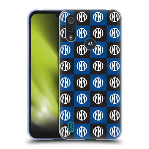 Fc Internazionale Milano Patterns Crest Soft Gel Case for Motorola Moto E6s (2020)