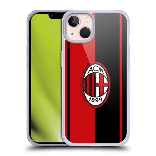 AC Milan Crest Red And Black Soft Gel Case for Apple iPhone 13