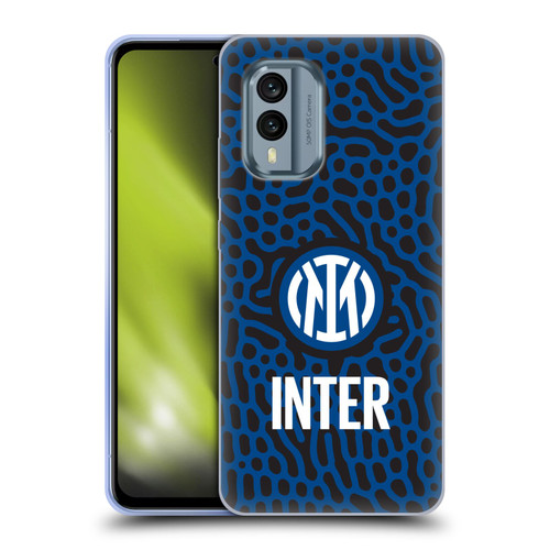 Fc Internazionale Milano Patterns Abstract 2 Soft Gel Case for Nokia X30