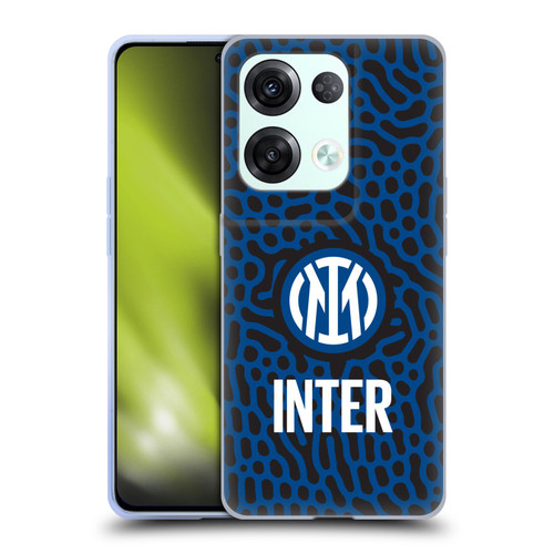 Fc Internazionale Milano Patterns Abstract 2 Soft Gel Case for OPPO Reno8 Pro