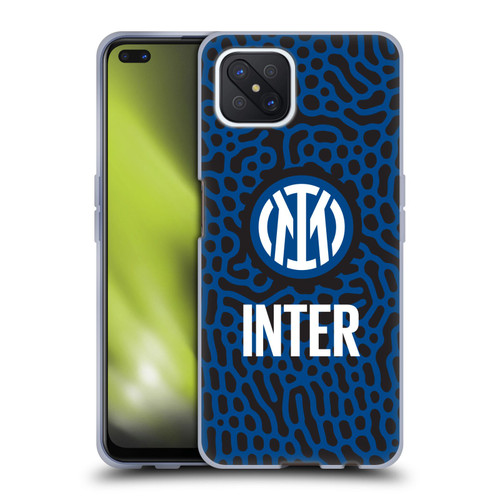 Fc Internazionale Milano Patterns Abstract 2 Soft Gel Case for OPPO Reno4 Z 5G