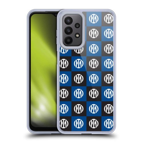 Fc Internazionale Milano Patterns Crest Soft Gel Case for Samsung Galaxy A23 / 5G (2022)