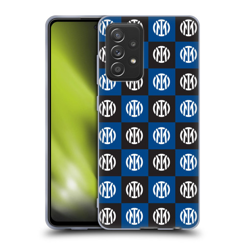 Fc Internazionale Milano Patterns Crest Soft Gel Case for Samsung Galaxy A52 / A52s / 5G (2021)