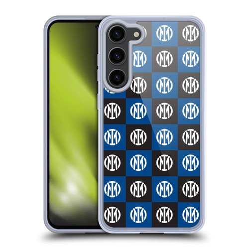 Fc Internazionale Milano Patterns Crest Soft Gel Case for Samsung Galaxy S23+ 5G & MagSafe