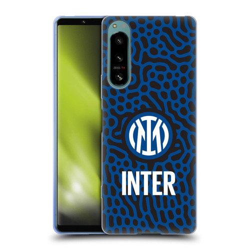 Fc Internazionale Milano Patterns Abstract 2 Soft Gel Case for Sony Xperia 5 IV