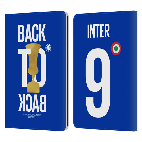 Fc Internazionale Milano 2023 Champions Back To Back Leather Book Wallet Case Cover For Amazon Kindle Paperwhite 1 / 2 / 3