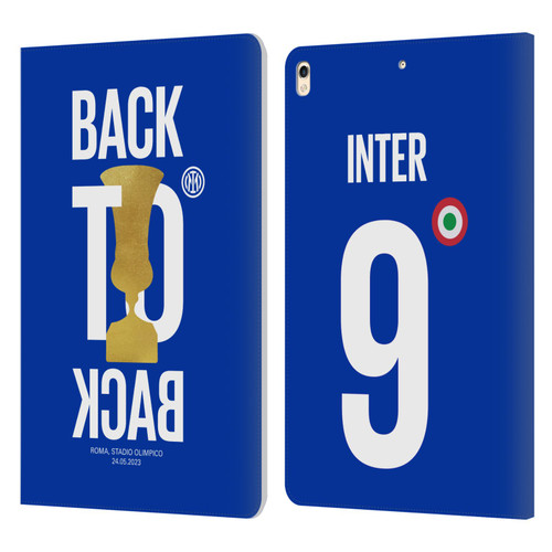 Fc Internazionale Milano 2023 Champions Back To Back Leather Book Wallet Case Cover For Apple iPad Pro 10.5 (2017)