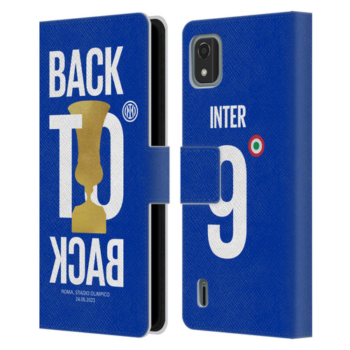 Fc Internazionale Milano 2023 Champions Back To Back Leather Book Wallet Case Cover For Nokia C2 2nd Edition