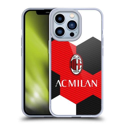 AC Milan Crest Ball Soft Gel Case for Apple iPhone 13 Pro & MagSafe