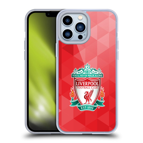 Liverpool Football Club Crest 1 Red Geometric 1 Soft Gel Case for Apple iPhone 13 Pro Max