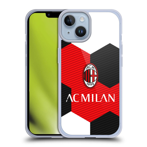 AC Milan Crest Ball Soft Gel Case for Apple iPhone 14