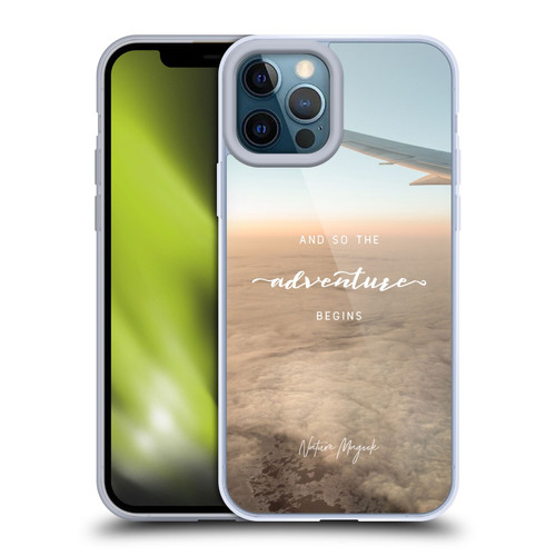 Nature Magick So The Adventure Begins Quote Airplane Soft Gel Case for Apple iPhone 12 Pro Max