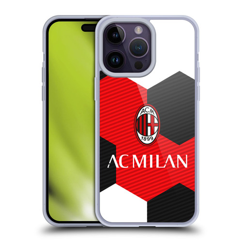 AC Milan Crest Ball Soft Gel Case for Apple iPhone 14 Pro Max & MagSafe