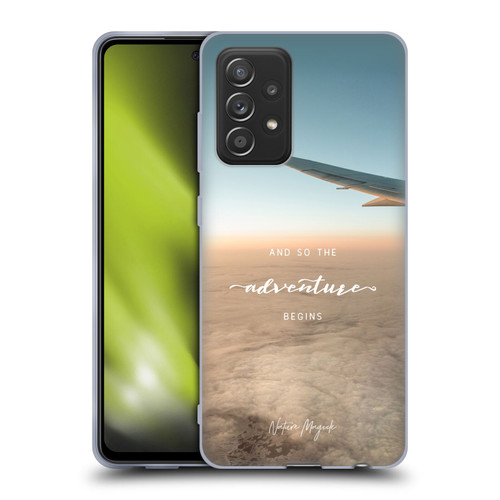 Nature Magick So The Adventure Begins Quote Airplane Soft Gel Case for Samsung Galaxy A52 / A52s / 5G (2021)