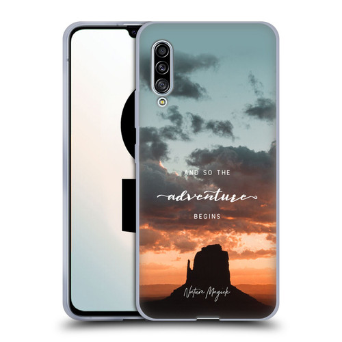 Nature Magick So The Adventure Begins Quote Desert Soft Gel Case for Samsung Galaxy A90 5G (2019)