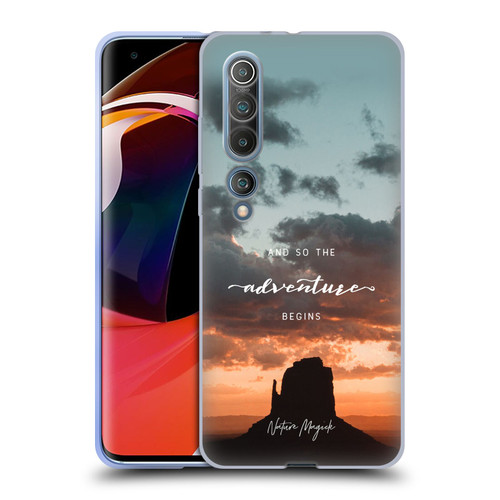 Nature Magick So The Adventure Begins Quote Desert Soft Gel Case for Xiaomi Mi 10 5G / Mi 10 Pro 5G