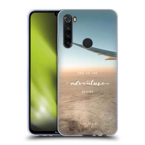 Nature Magick So The Adventure Begins Quote Airplane Soft Gel Case for Xiaomi Redmi Note 8T