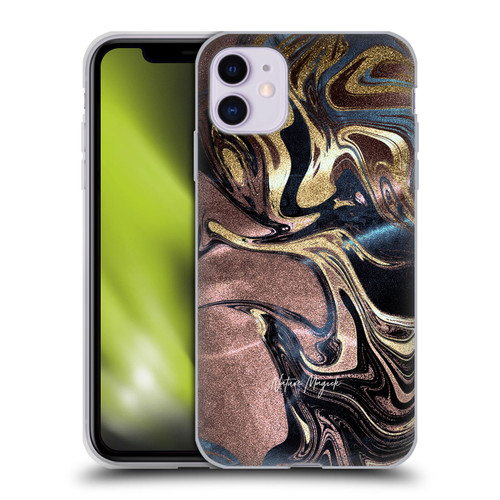 Nature Magick Luxe Gold Marble Metallic Gold Soft Gel Case for Apple iPhone 11
