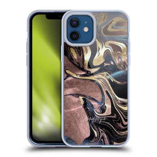 Nature Magick Luxe Gold Marble Metallic Gold Soft Gel Case for Apple iPhone 12 / iPhone 12 Pro