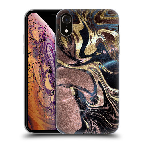 Nature Magick Luxe Gold Marble Metallic Gold Soft Gel Case for Apple iPhone XR