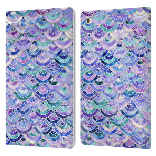 Micklyn Le Feuvre Marble Patterns Mosaic In Amethyst And Lapis Lazuli Leather Book Wallet Case Cover For Apple iPad mini 4