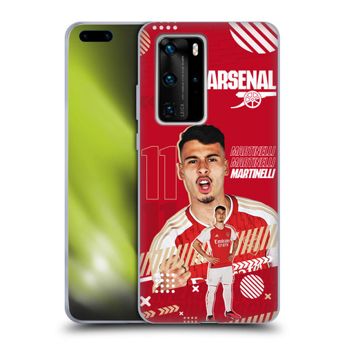 Arsenal FC 2023/24 First Team Gabriel Soft Gel Case for Huawei P40 Pro / P40 Pro Plus 5G