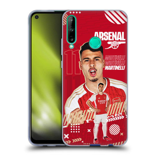 Arsenal FC 2023/24 First Team Gabriel Soft Gel Case for Huawei P40 lite E