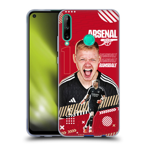 Arsenal FC 2023/24 First Team Aaron Ramsdale Soft Gel Case for Huawei P40 lite E