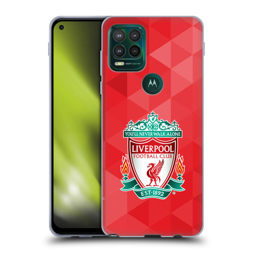 Liverpool Football Club Crest 1 Red Geometric 1 Soft Gel Case for Motorola Moto G Stylus 5G 2021