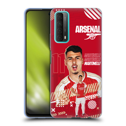 Arsenal FC 2023/24 First Team Gabriel Soft Gel Case for Huawei P Smart (2021)