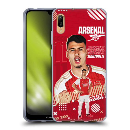 Arsenal FC 2023/24 First Team Gabriel Soft Gel Case for Huawei Y6 Pro (2019)
