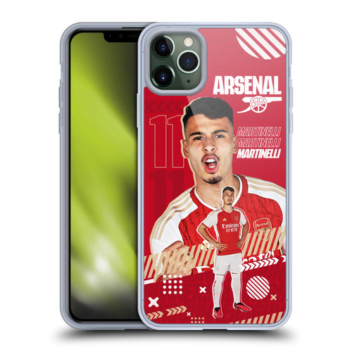 Arsenal FC 2023/24 First Team Gabriel Soft Gel Case for Apple iPhone 11 Pro Max