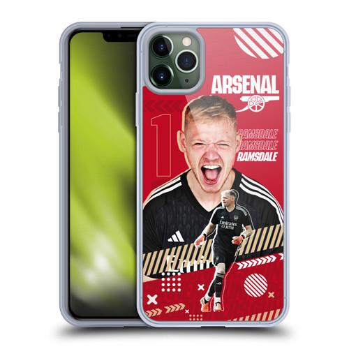 Arsenal FC 2023/24 First Team Aaron Ramsdale Soft Gel Case for Apple iPhone 11 Pro Max