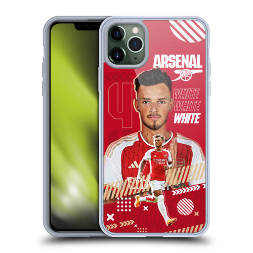 Arsenal FC 2023/24 First Team Ben White Soft Gel Case for Apple iPhone 11 Pro Max